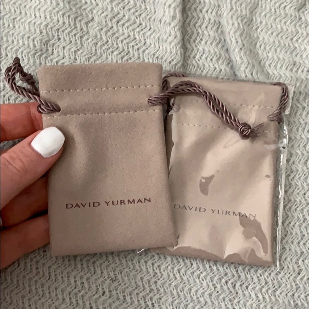 New David Yurman Small Drawstring Bags